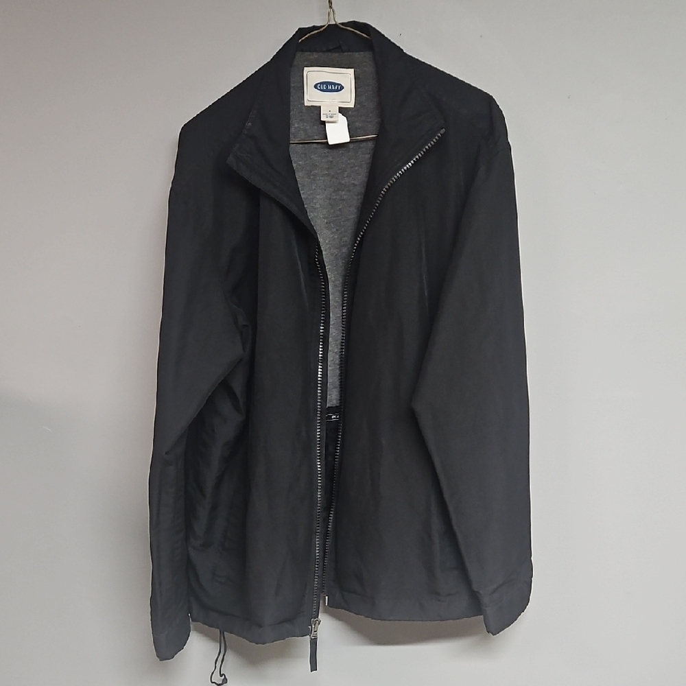 Old Navy Men's Medium Black Lightweight Spring Water-resistant Jacket